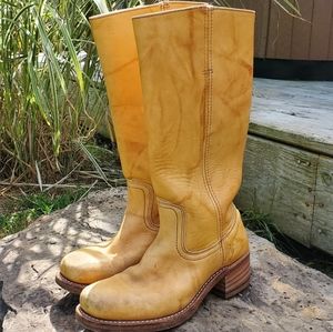 Women's Frye Boots Campus 14L in Banana